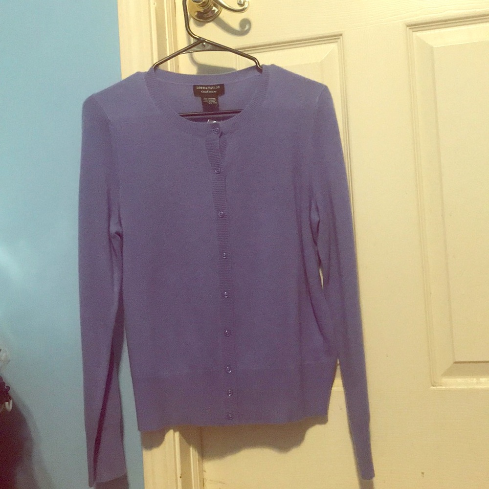 Cashmere button up sweater